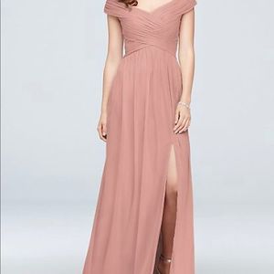 Dusty pink long dress